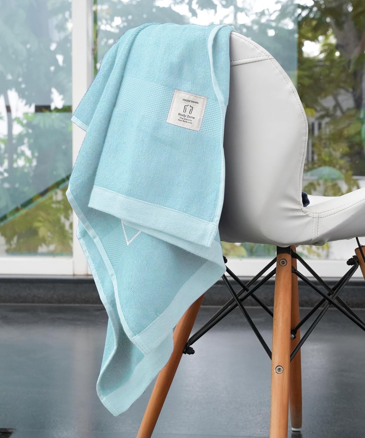 Doctor Towels World'S First Banana Terry Bath Towel 500 Gsm | Australian Formulated Antibacterial-Treated, Dual-Side For Face & Body, High Absorbent, Odor Free, Super Soft (Blue)