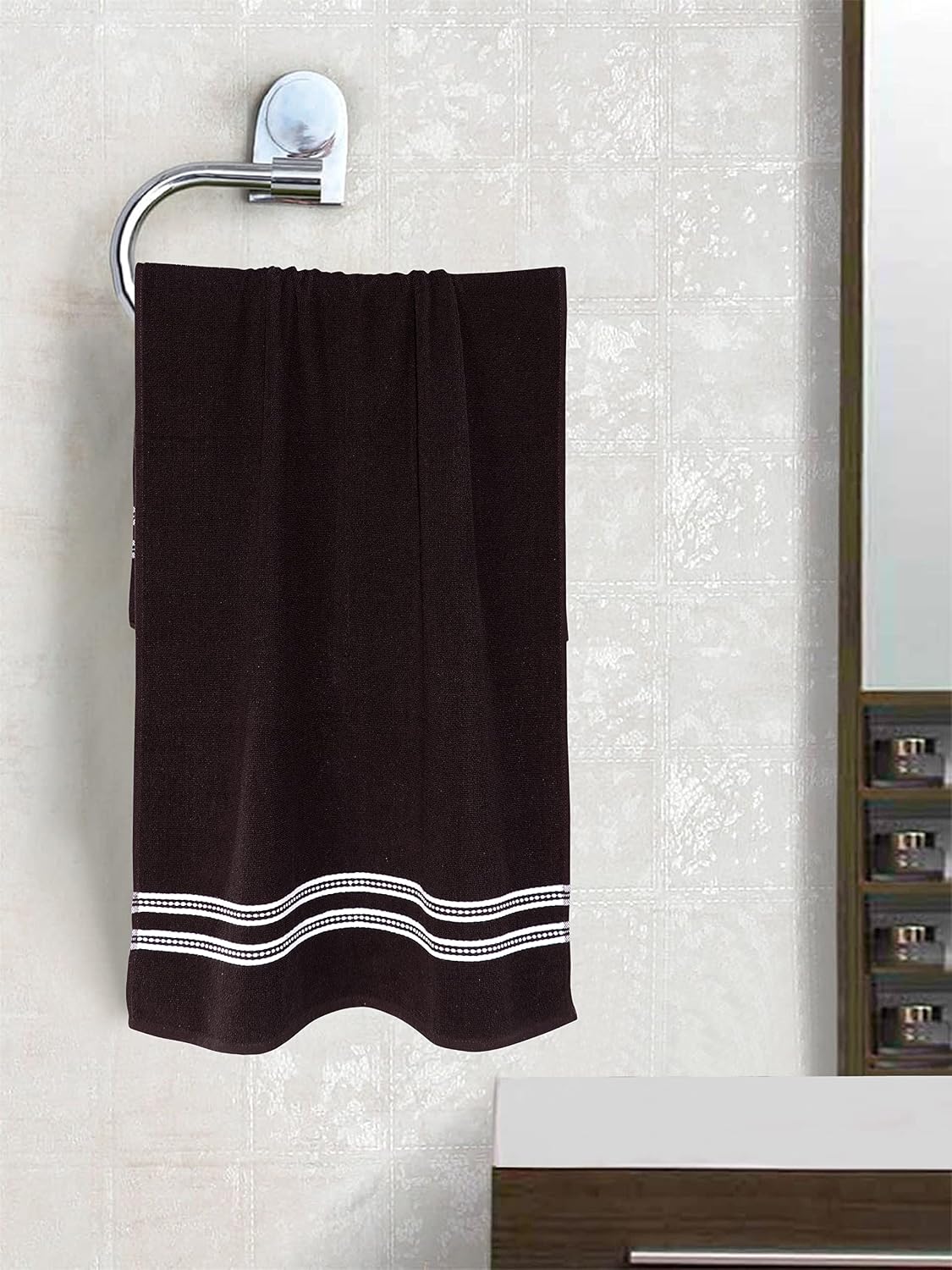 Home Elite Cotton Bath Towel 400 Gsm (Brown)