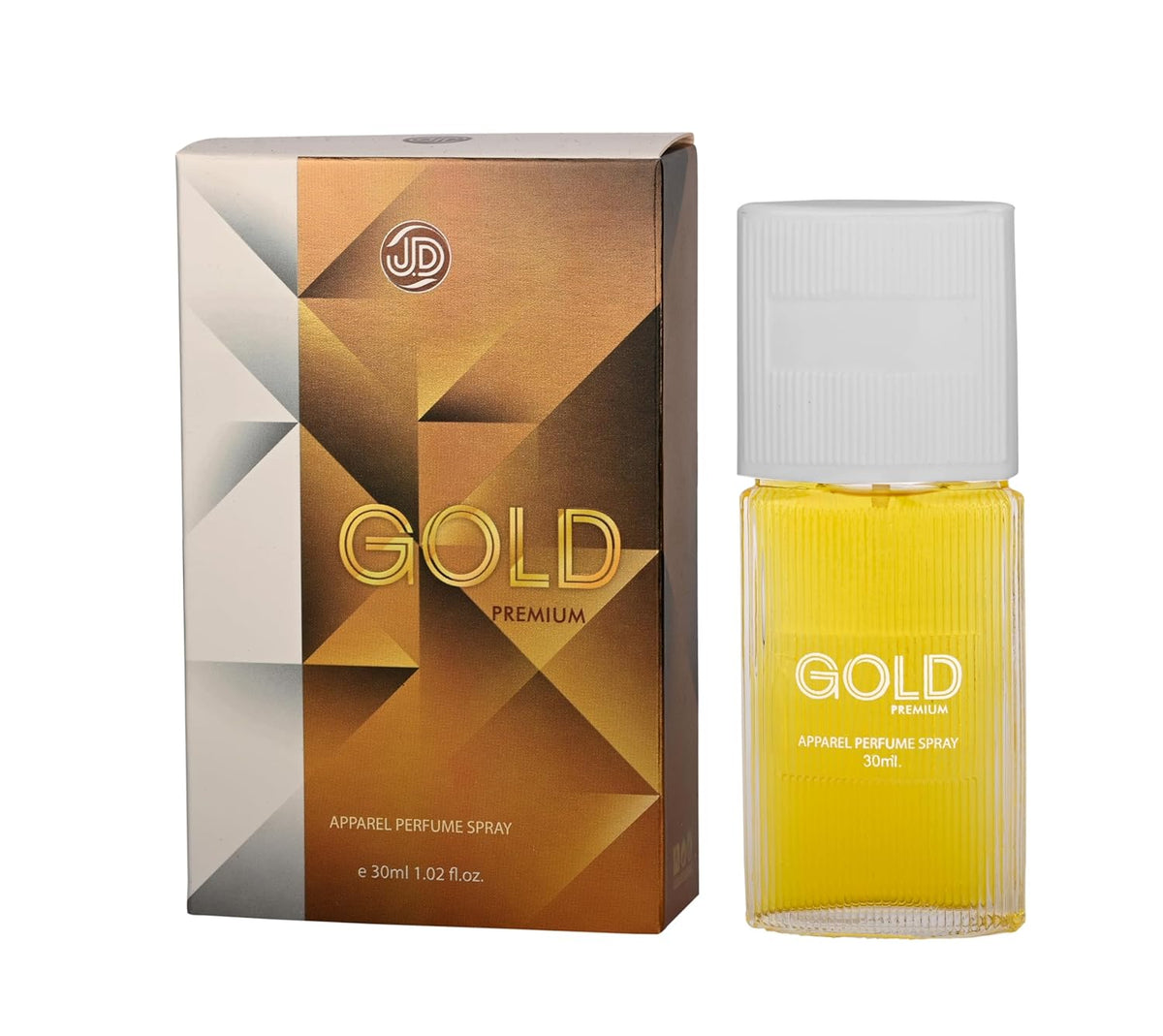 JD International Gold Premium Apparel Unisex Perfume With Long Lasting Fragrance - 30ml, 1.02 Fl.oz. | Unisex Perfume