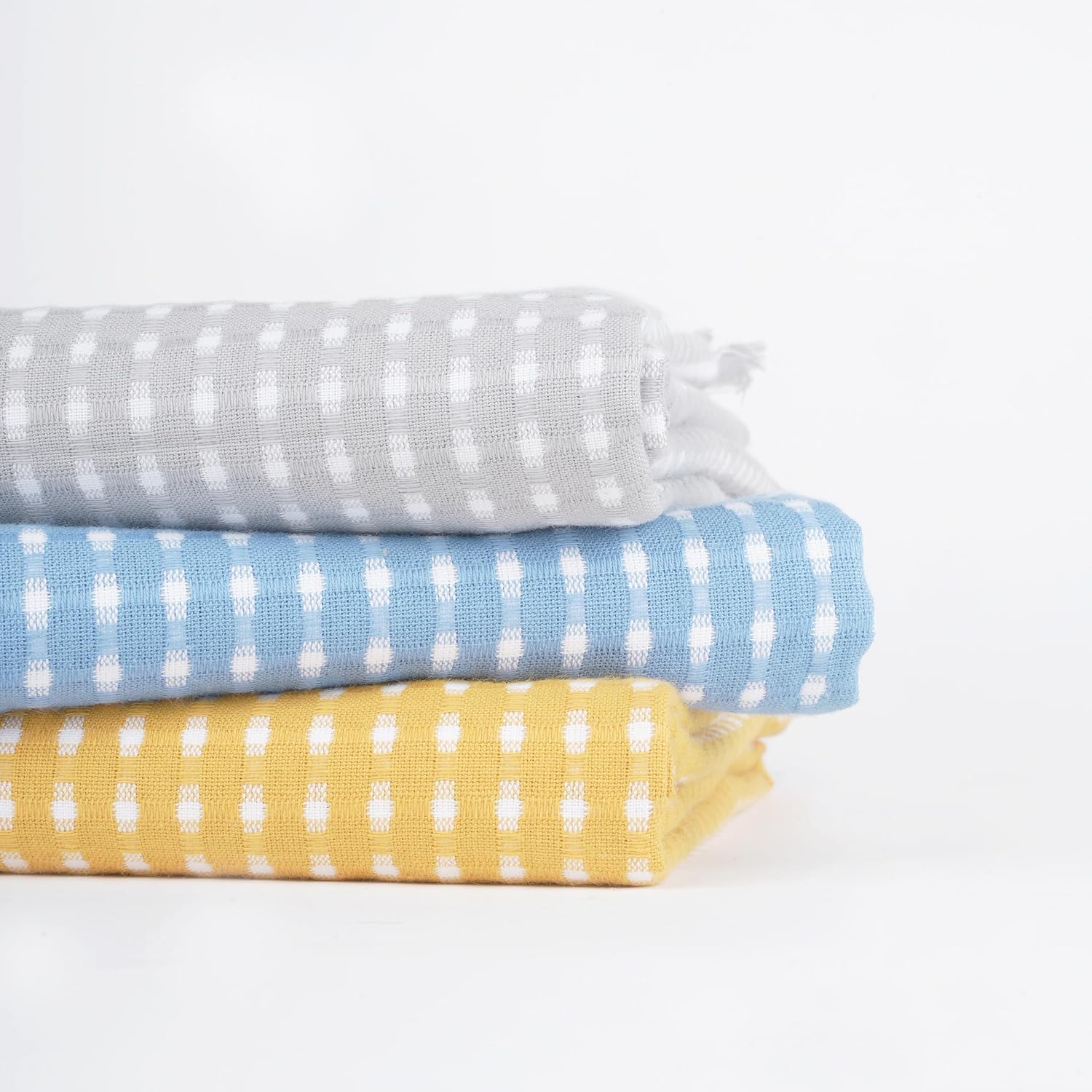 Thirsty Towel Cotton Honey Comb Bath Towel 250 Gsm | Quick Dry Lightweight | High Absorbent Travel-Friendly (Honey Yellow)