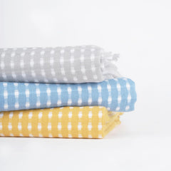 Thirsty Towel Cotton Honey Comb Bath Towel 250 Gsm | Quick Dry Lightweight | High Absorbent Travel-Friendly (Honey Yellow)