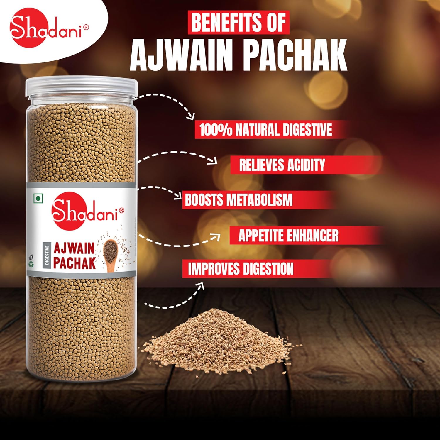 Shadani Ajwain (Can Of 225 Grams), Pachak Special Indian Ajwain