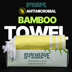 Sun Weave High Absorbency Light Weight Quick Dry Bamboo Head Bath Towel For Women 240 Gsm | Bamboo Gamcha For Men Full Size