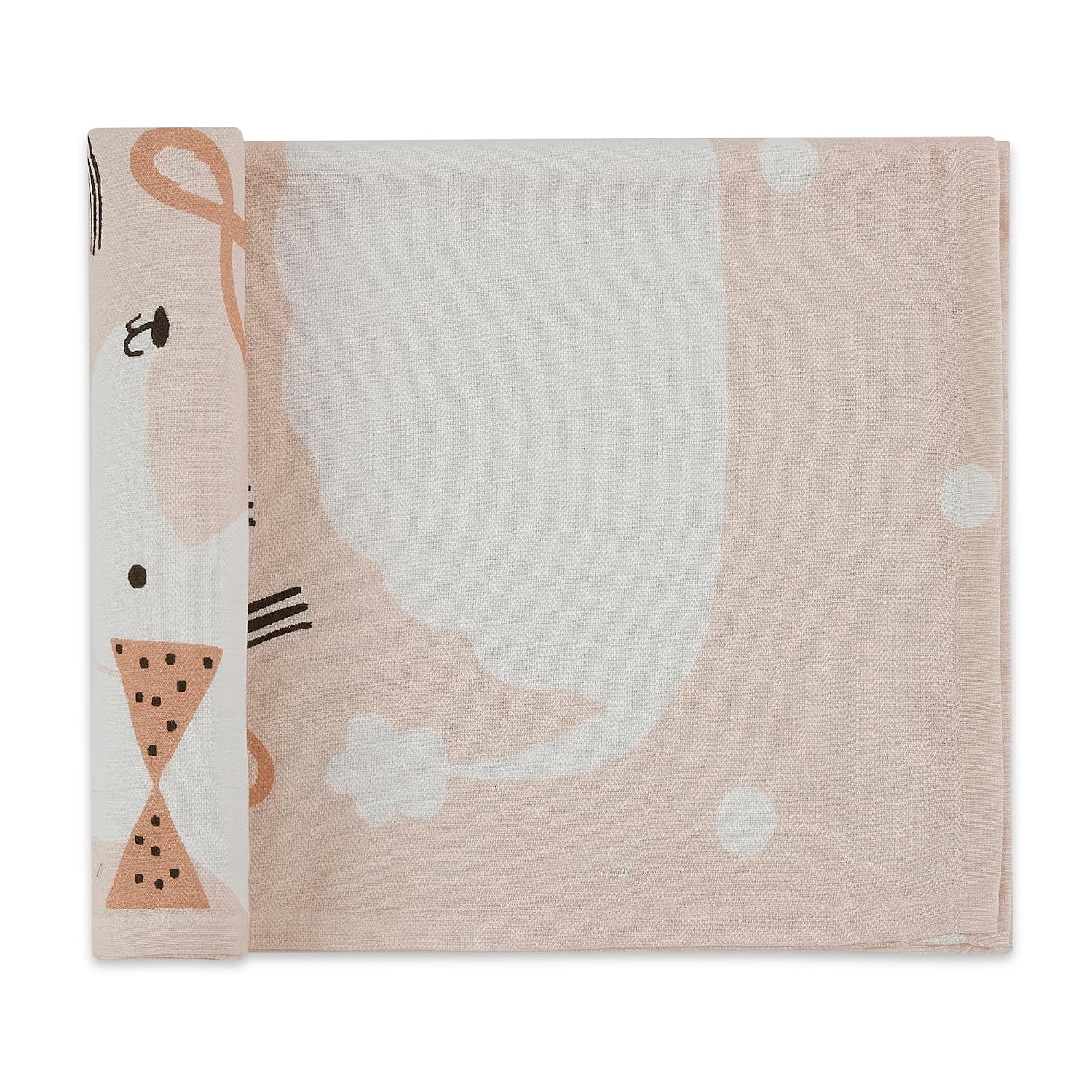 Haus & Kinder Babies Bath Towel 300 Gsm | Baby Bath Towel Cotton Baby Bath Towel Soft Towels Fancy Stuff (Pink)