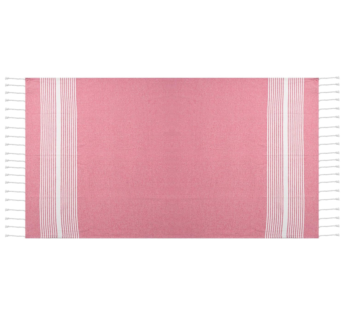Dolce Casa 100% Cotton Turkish Fouta Towel 400 Gsm | Extra Large Full Size Cotton Bath Towel (Pink)