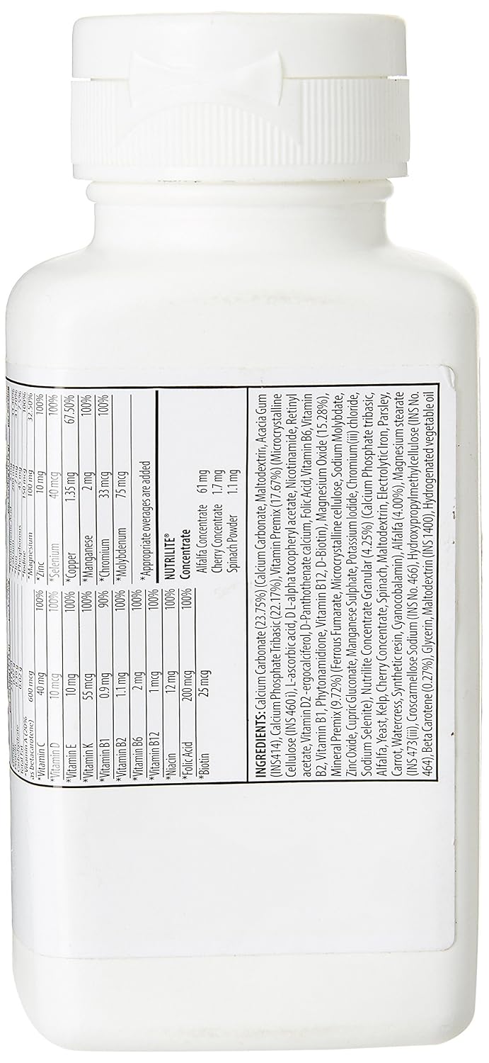 Amway Nutrilite Daily Multivitamin & Multi Mineral | 120 Tablets , 200gm 0.4lbs