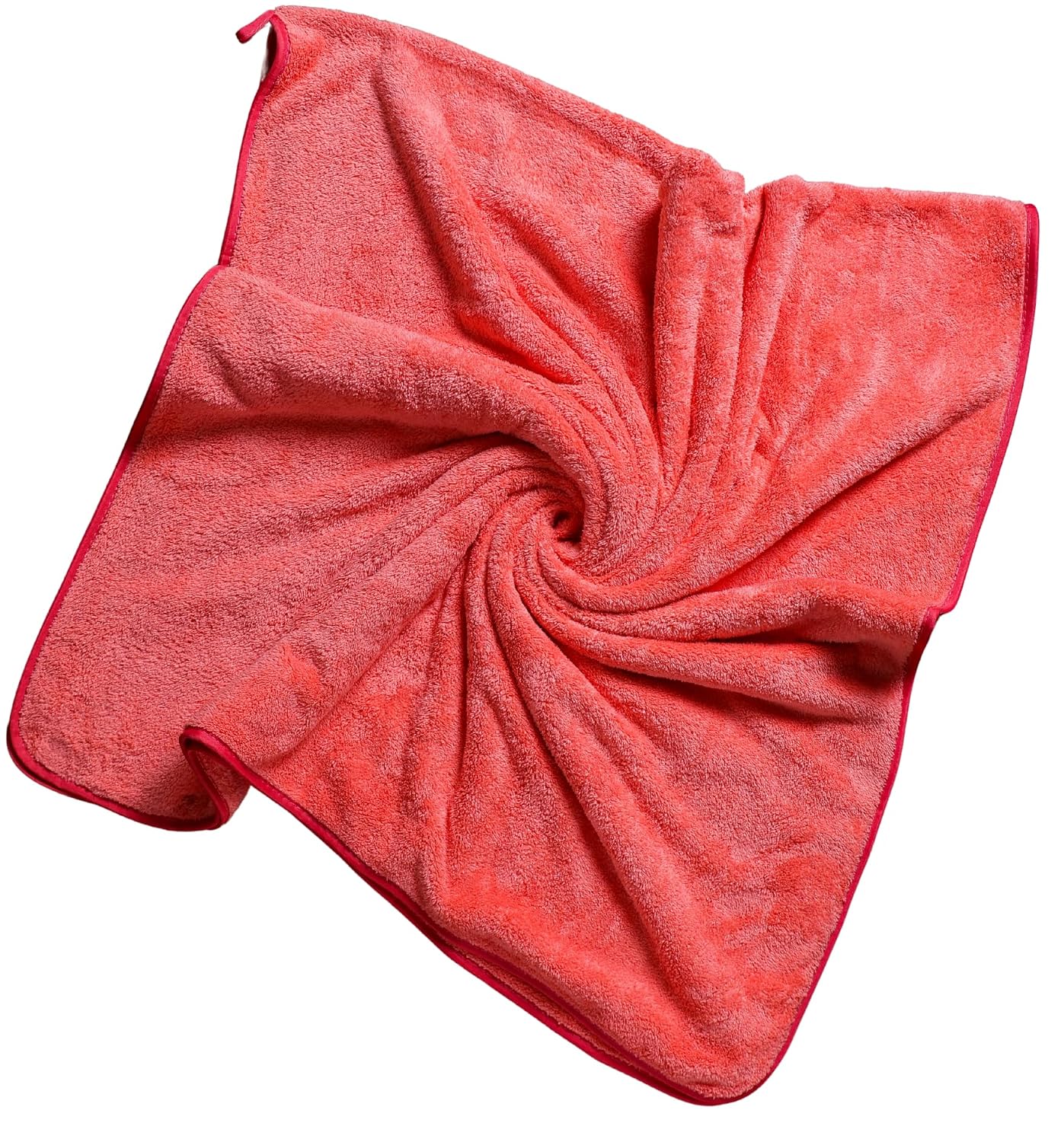 Fezora Microfiber Bath Towels 500 Gsm | Large Size Bath Towel- Super & Absorbent With Hook Quick Dry Towel For Men & Women (Pink)