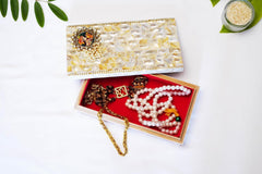 Mother Of Pearl Design Decorative Cash Box, Shagun Box, Gifting Cash Box, Gaddi Box, Jewellery Box, Shagun Envelope Money Box Envelope Wedding Gift, Special Feature - Portable
