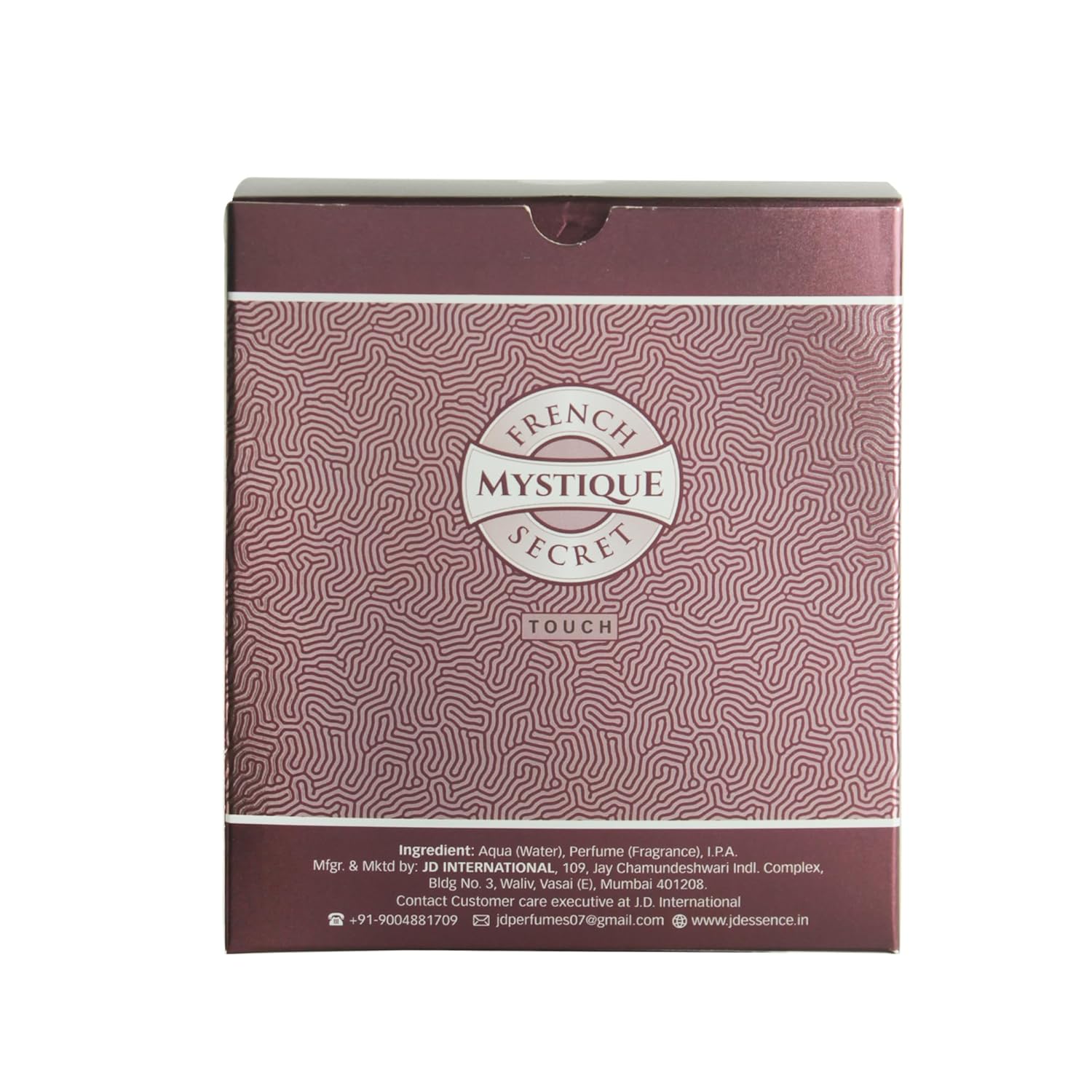JD International Mystique Touch Perfume For Women - 100ml, 3.4 Fl.oz. | French Secret | Long Lasting Fragrance
