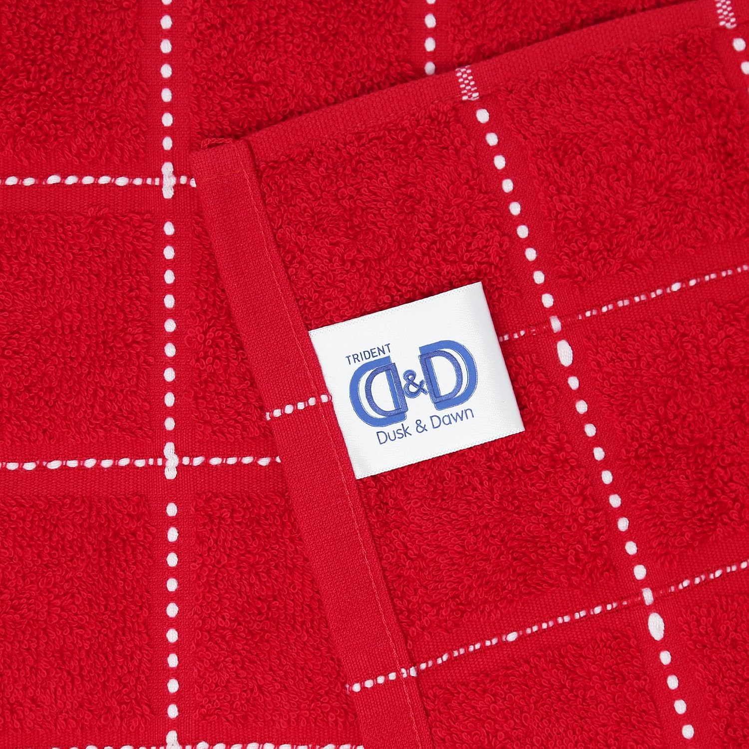 Trident 100% Cotton Luxury Hand Towels 400 Gsm | Super Soft, Easy Care- Everyday, Swim, Pool, Yoga, Travel- Sweet Red (Pack Of 2)