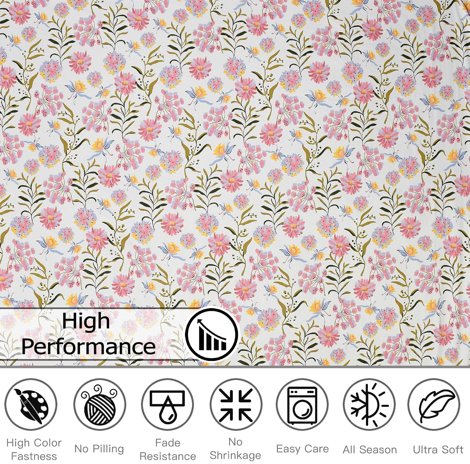 Bedsheet For Double Bed Queen Size With 2 Pillow Cover - 100 X 100 Inches, Pink & White | Perfect For Gifting On Weddings Bedsheet