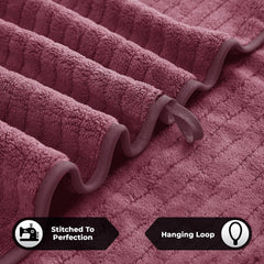 Story@Home Bath Towels Large Size 670 Gsm | Microfiber Bath Towel For Men, Women & Kids -Set Of 2 (Pink)