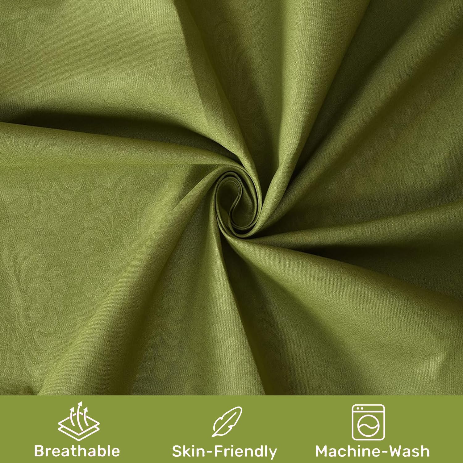 Soft Microfiber Single Bedsheet With 1 Pillow Covers - 60 X 90 Inches, Maximum Green | Wrinkle Free Design & Easy To Wash | Refreshing Your Bedroom Look
