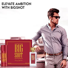 Oscar Luxury Bigshot Deo & Perfume Gift Set (red) 150ml 5 Fl.oz. | Premium Long Lasting Perfume 50ml 1.69 Fl.oz. For Unisex | Skin Friendly | Eau De Parfum | Valentine Day Gift Combo