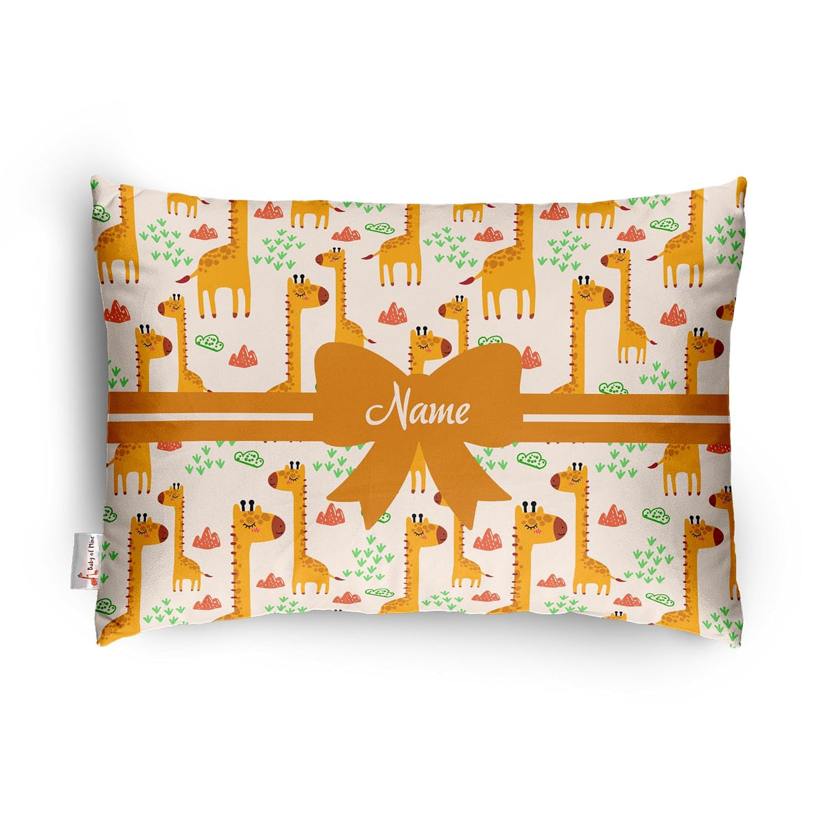 Personalized Pillow For Kids, Super Soft Cotton Kids Cushion - 12 X 18 Inches | Custom Name, For 5 Years Old Kids, Adorable Prints | For Head, Neck Support Baby Pillow - Pillow 04