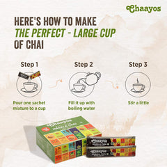 Chaayos Instant Adrak Elaichi Chai Premix - 15 Sachets, 330gm, 11.6 Ounce | Regular Sugar Adrak Elaichi Chai - Premix Ready Mix Tea | Medium Caffeine Flavored Tea