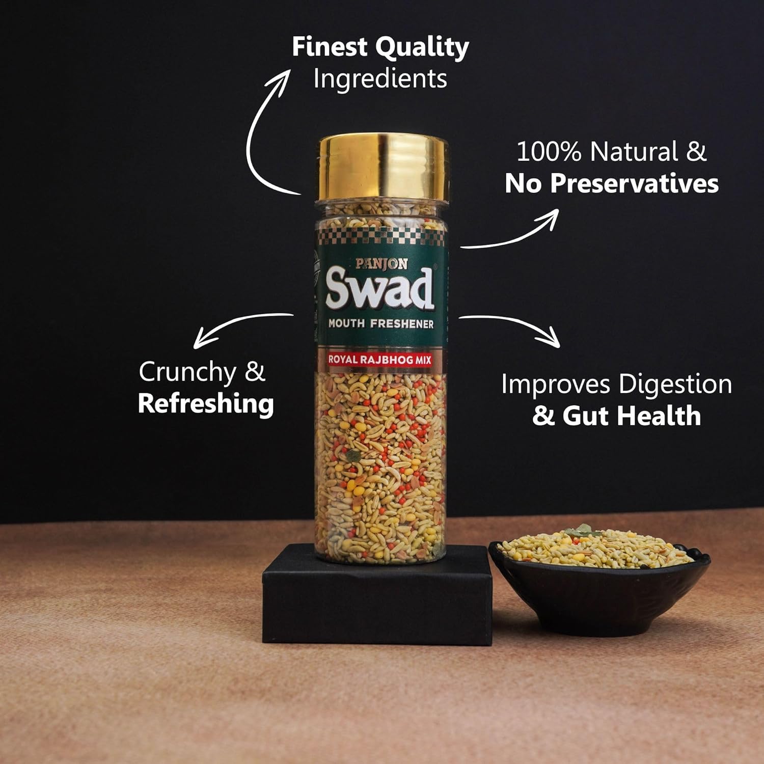 Panjon Swad Royal Rajbhog Mix Mukhwas 150gm, | Digestive Mouth Freshener