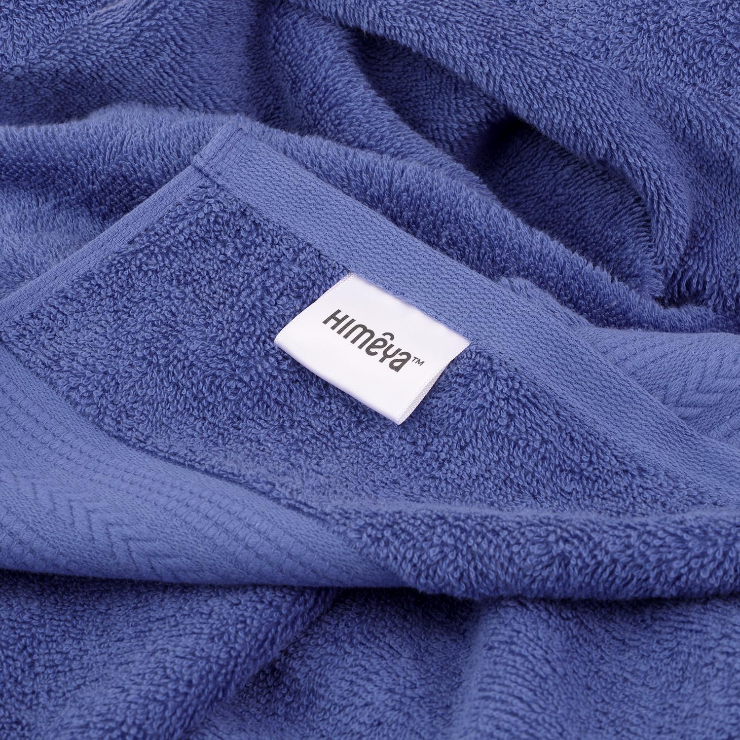Himeya 100% Cotton Bath Towels 500 Gsm | Bath Towel For Men & Women - Blue