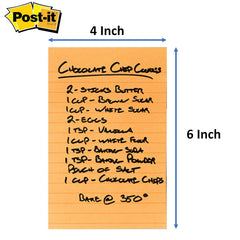3M Super Sticky Lined Notes - 4 Pads X 45 Sheets | Notes, Reminders, Study, School & Organizing