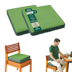 Chair Cushion Pad, High-Resilience & Memory Foam Pillow, Standard Size - 16 L X 16 W X 3 H Inch | Seat Cushion For Chair, Hip Support & Back Pain Relief | Sitting Pillow - Set Of 2
