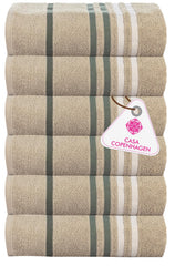 Casa Copenhagen Egyptian Cotton Ecstatic Hand Towel 740 Gsm (Grey Violet)- 6 Pcs
