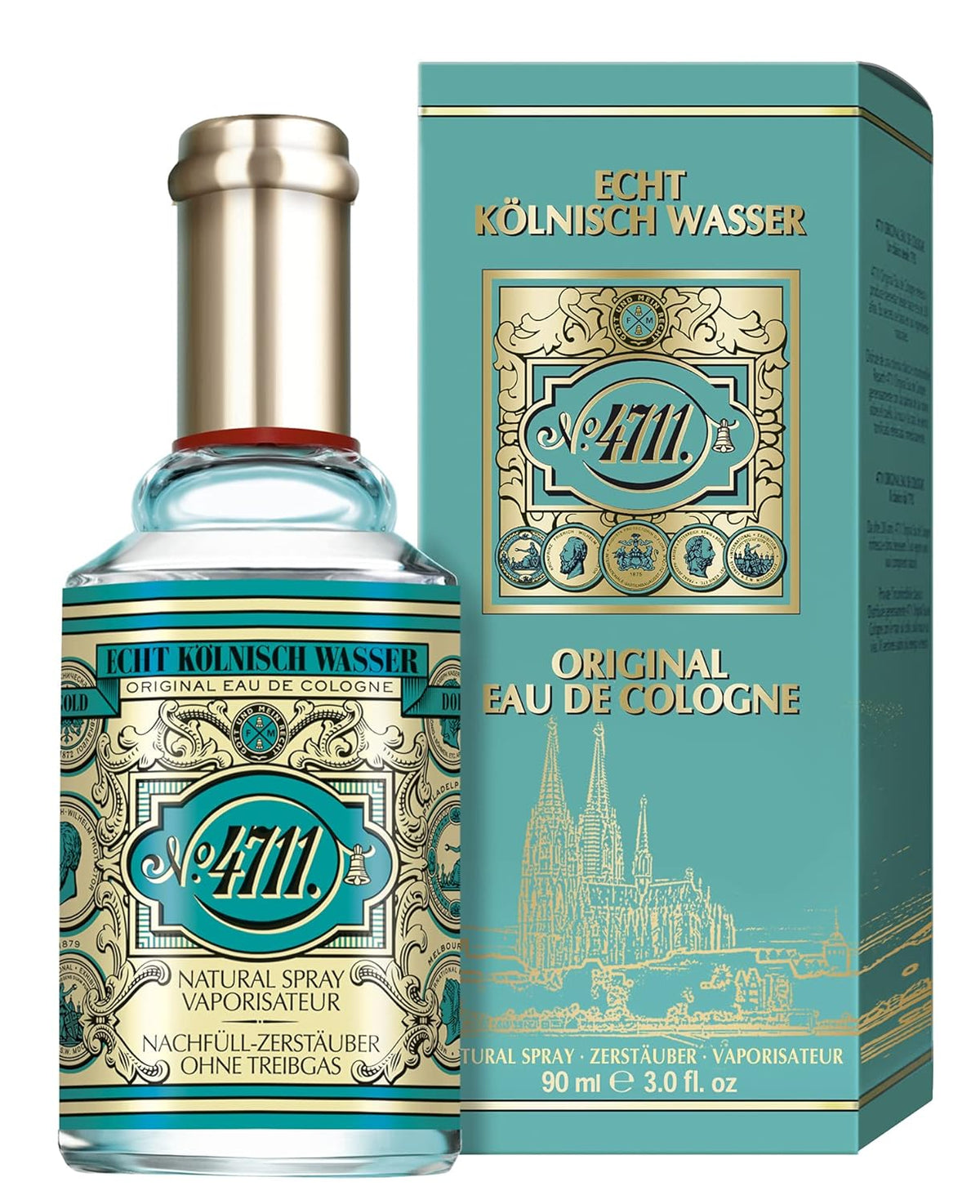 4711 Echt Kolnisch Wasser Original Eau De Cologne For Unisex 90ml 3.0 Fl. Oz.| Long Lasting