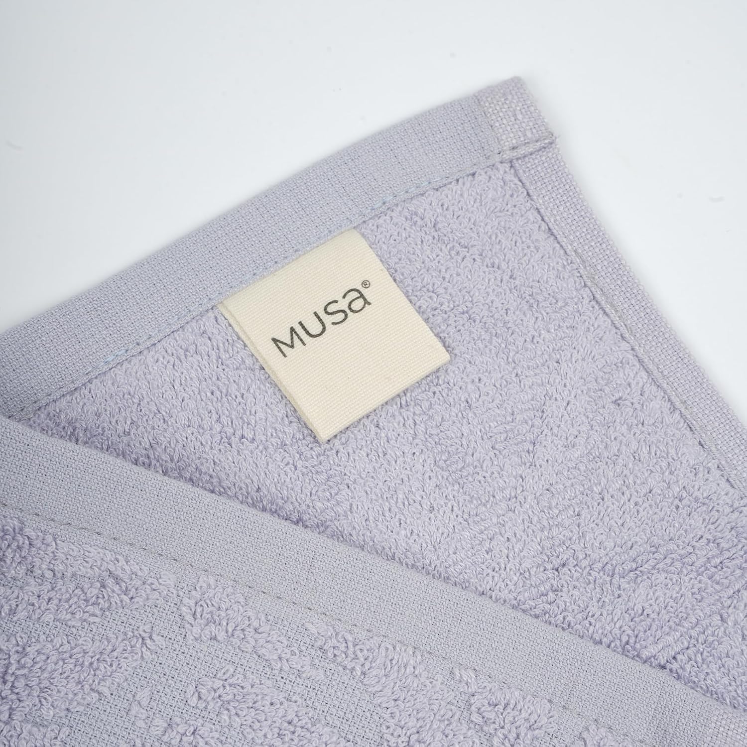 Musa Banana Hand Towels 400 Gsm | Terry Hand Towel For Wash Basin Kitchen Gym Towel For Men (Misty Lilac) -Set Of 3