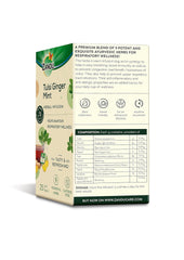Zandu Tulsi Ginger Mint Herbal Infusion Tea - 25 Tea Bags | Maintains Respiratory Wellness - Soothes Nasal & Throat Irritation | Enriched With 9 Powerful Herbs - Caffeine Free