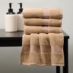 Bianca Kopa Quick Dry 100% Cotton Soft Terry Hand Towel 800 Gsm (D'Ross) Solid-Taupe