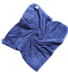 Fezora Microfiber Bath Towels 500 Gsm | Large Size Bath Towel- Super & Absorbent With Hook Quick Dry Towel For Men & Women (Dark Blue)