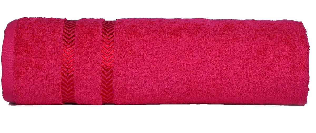 Casa Copenhagen Egyptian Cotton Ember 1 Pcs Large Bath Towel 500 Gsm (Pink)