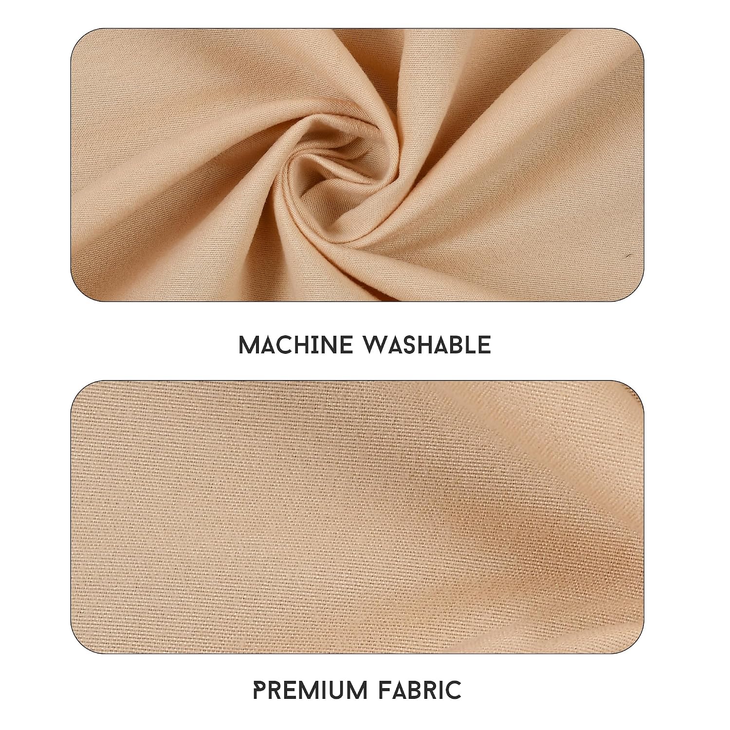 Queen Size Solid Plain Bedsheet Set Includes 2 Pillow Covers - 90 X 95 Inches, Beige | Exceptional Softness & Breathability | Premium Microfiber Material
