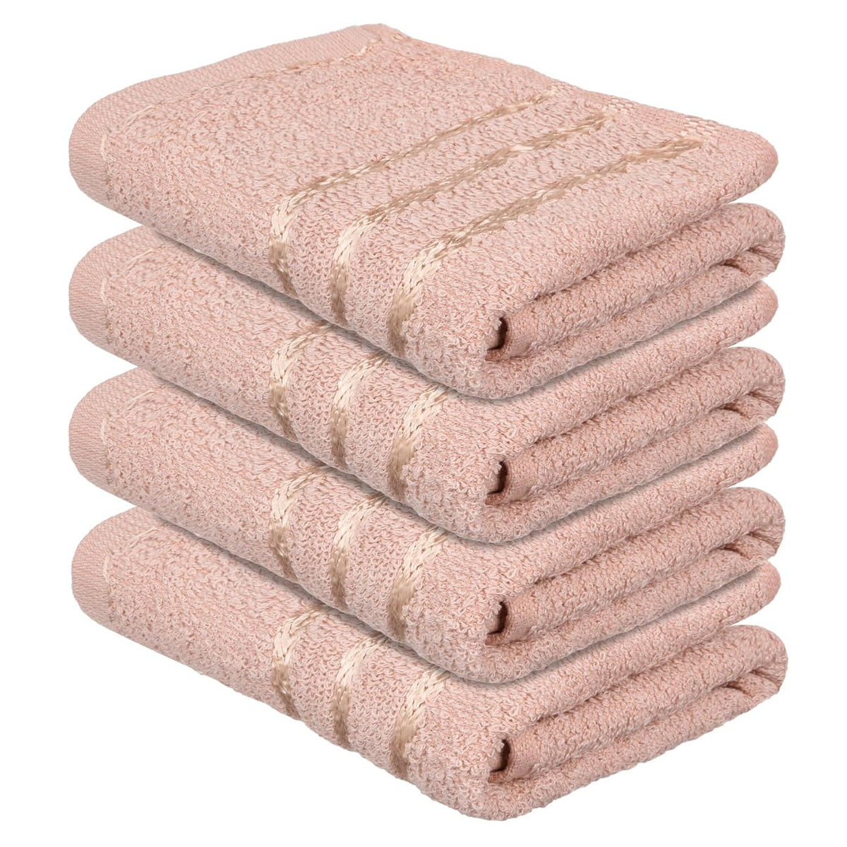 Kuber Industries Cotton Face Towels 200 Gsm | Easily Washable Facewash Workout Hand Towel - Brown (Pack Of 4)