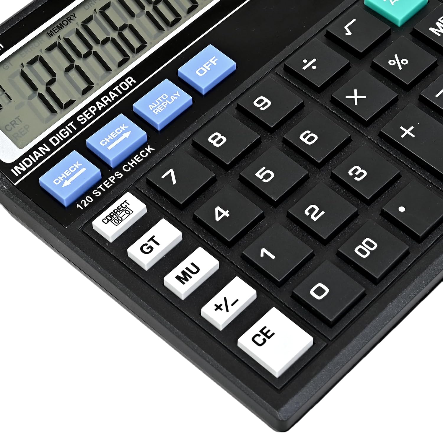 Steel Protective Box with Basic Calculator 12 Digit Display Calculator (Single Pack)