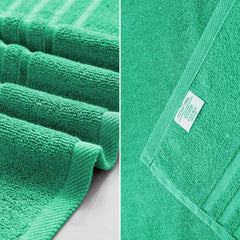 Hanorix 100% Cotton Large Size Bath Towel 450 Gsm | Soft Bath Towel For Men & Women Ultra Absorbent Cotton Towel Soft & Absorbent Towel (Mine Green)