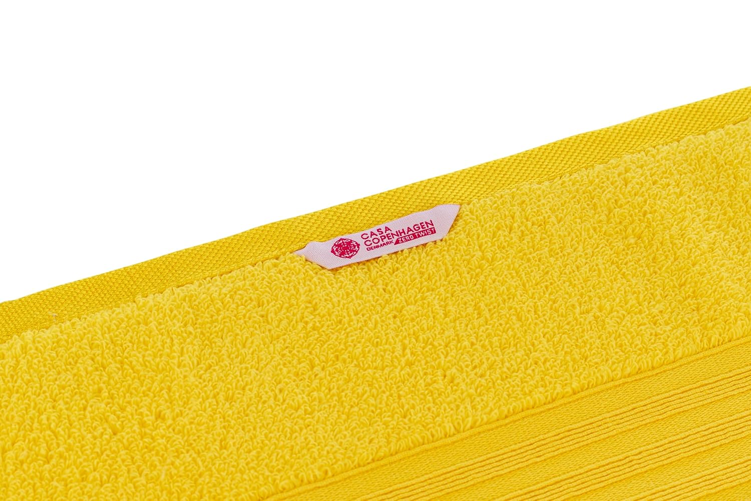 Casa Copenhagen Egyptian Cotton Zero Twist 1 Pcs Large Bath Towel 500 Gsm (Butter Yellow)