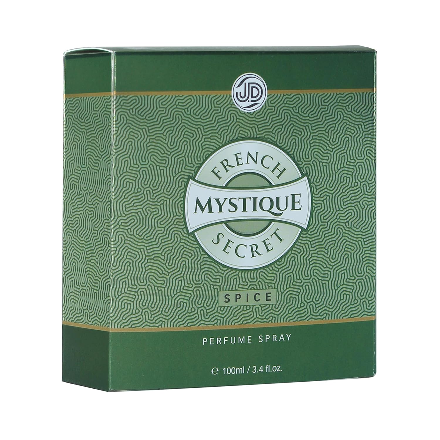 JD International Mystique Spice Perfume For Men - 100ml, 3.4 Fl.oz. | French Secret | Long Lasting Fragrance