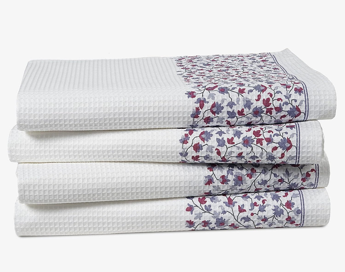 Lane Linen Waffle Bathroom Towels 920 Gsm | 100% Cotton Bath Towel Extra Large Super Absorbent Hotel & Spa Quality Shower Towels -White (Pack Of 4)