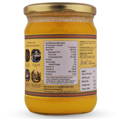 Premium A2 Kangayam Cow Ghee By Village Company | Rich In Nutrients Calcium & Iron Pure Healthy Desi Cow Ghee Good For Bones Health | (500ml) 16.9 Ounce | Jar Pack