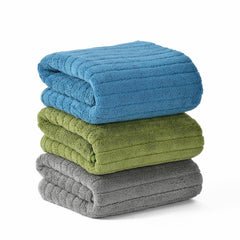 Urbanleaf Stripe Microfiber Hand Towels 320 Gsm | Gym & Workout Towels, Pack Of 3 (Multicolor 1)