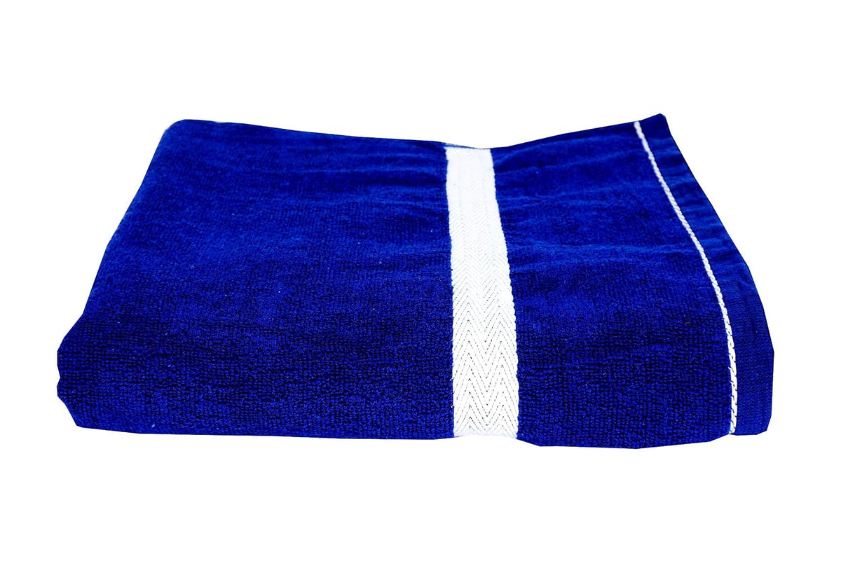 Space Fly Cotton Bath Towels 450 Gsm | Highly Absorbent Big Size Bath Towel (Blue)