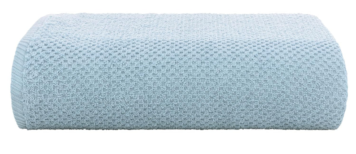Casa Copenhagen Egyptian Cotton Popcorn 1 Pcs Large Bath Towel 500 Gsm (Dusty Blue)