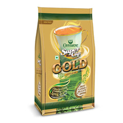 Goodricke Super Cup Gold Premium Tea - 250gm, 8.8 Ounce | Rich Taste & Delicate Aroma - Low Caffeine Long Leaves, Flavor Of Darjeeling | Best Milk Tea