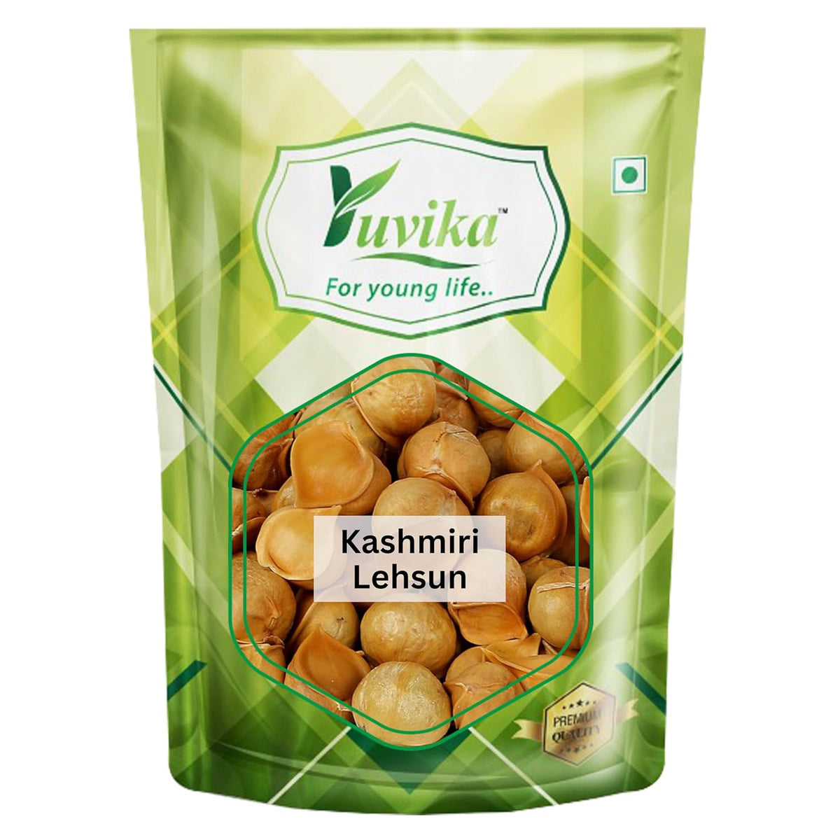 Yuvika Kashmiri Lehsun Snow Mountain Garlic - Allium Sativum, It May Help To Cough & Cold | 400gm 0.8lbs