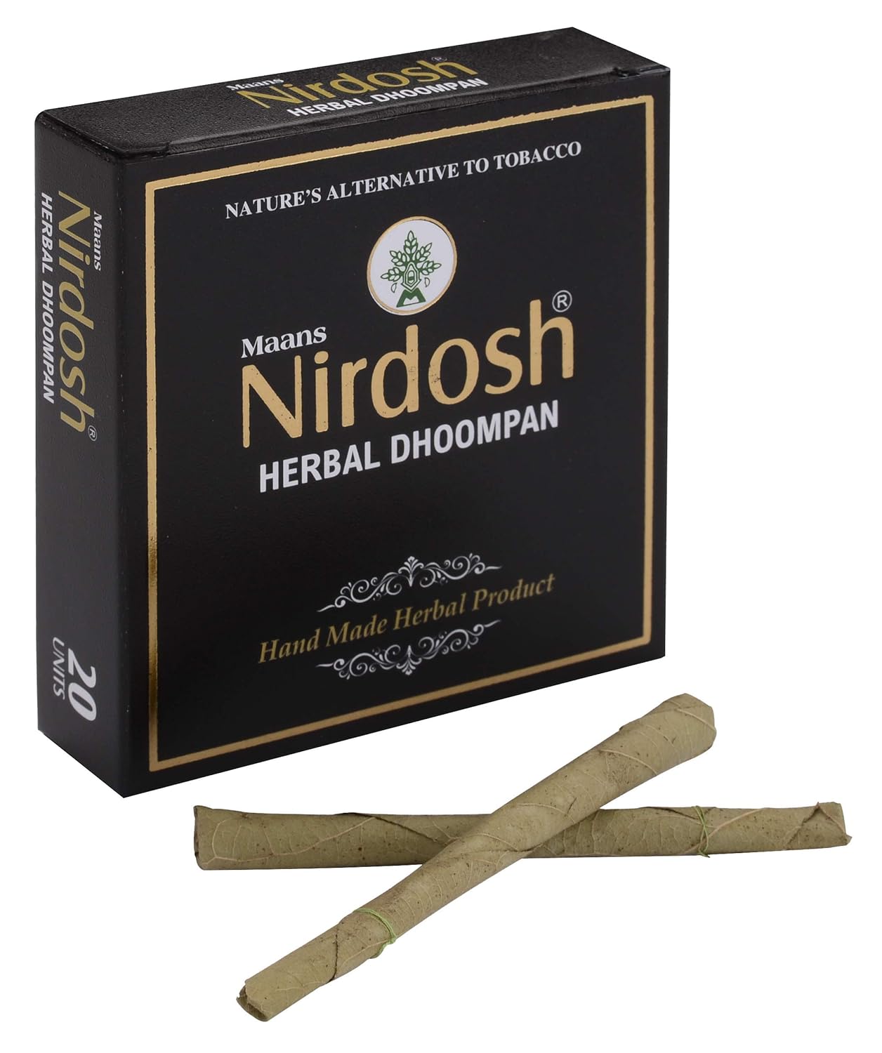 Herbal Dhoompan Sticks (Without Filter) - Pack Of 2X 20 Beedi | Handmade Herbal Product