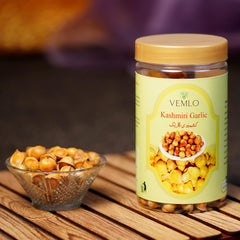 Vemlo Kashmiri Garlic Lehsun 100% Fresh & Natural Organic Single Clove Garlic, Snow Mountain Garlic, Allium Sativum, Cures Heart Disease & High Blood Pressure | 150gm 0.3lbs