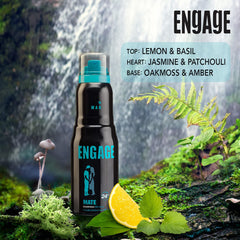 Engage Mate Deodorant For Men Citrus And Fresh Skin Friendly | 150ml 5 Fl.oz. | Ideal For Men