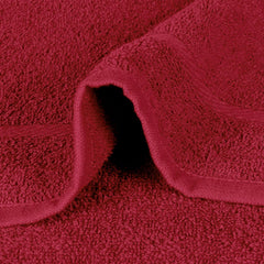 Bedspun Cotton Bath Towel 400 Gsm | Gym, Workout, Super Soft Absorbent, Lightweight, Ultra Absorbent, Quick-Drying Towel (Wine Red) - 1 Pcs