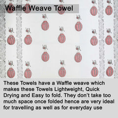 Urbano Homz 100% Cotton Large Size Bath Towel 350 Gsm | For Men & Women, Ethnic Bathing Towel (Red & Grey)