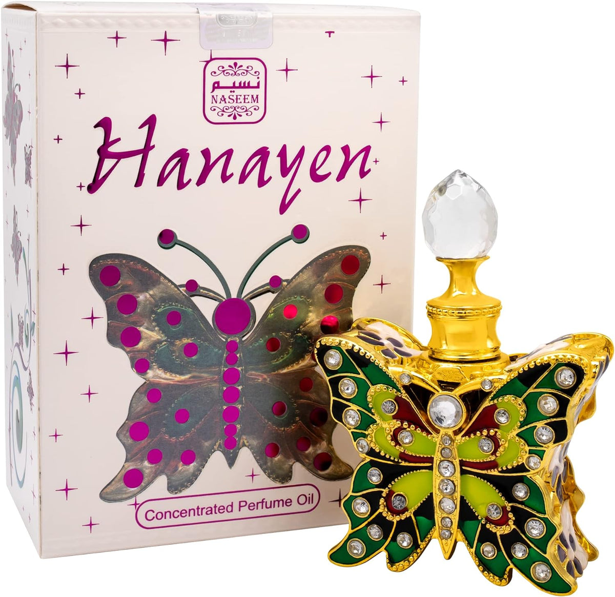 Naseem Hanayen Concentrated Perfume Oil 12ml 0.4 Fl.oz. Alcohol Free | Arabian Fragrance Oil For Women